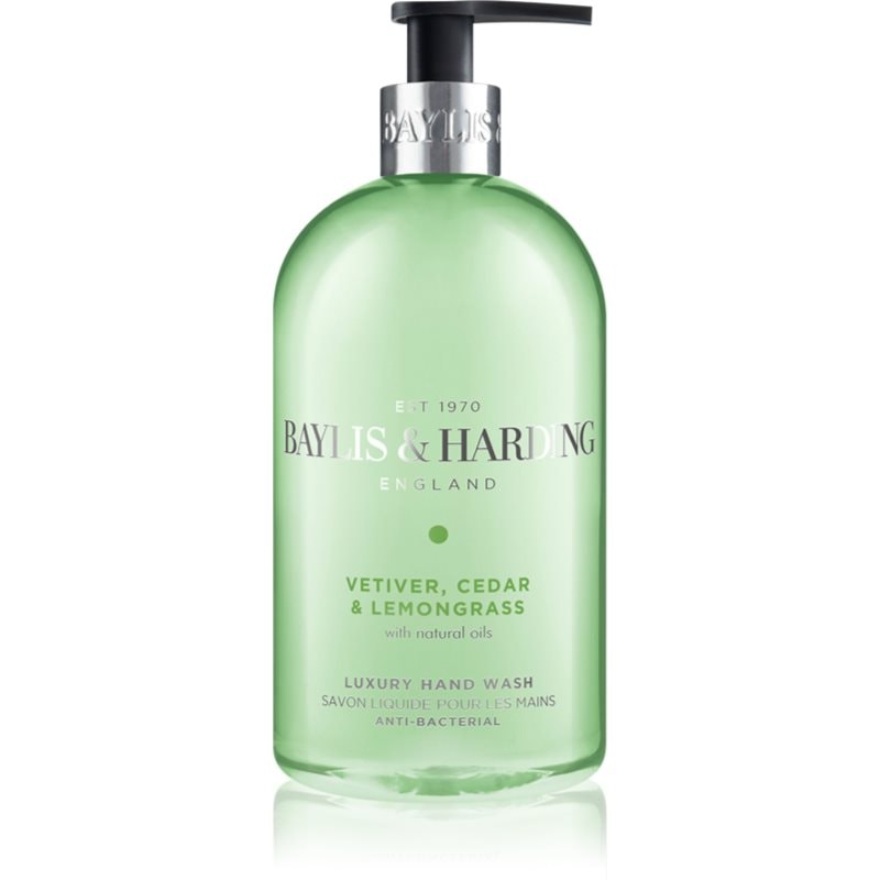 Baylis & Harding Vetiver, Cedar & Lemongrass Anti-Bacterial течен сапун за ръце - Грижа за тяло - Сравни цени от 1 магазин с безплатна доставка