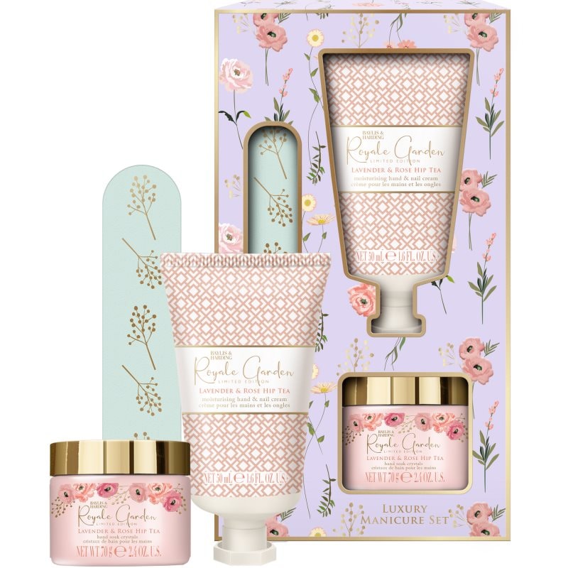 Baylis & Harding Royale Garden Lavender & Rose Hip Tea подаръчен комплект за ръце и нокти - Комплект - Сравни цени от 1 магазин с безплатна доставка