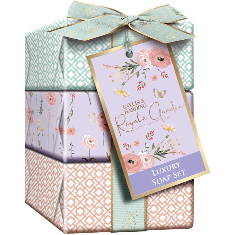 Baylis & Harding Royale Garden Lavender & Rose Hip Tea комплект твърди сапуни подаръчно издание - Комплект - Сравни цени от 1 магазин с безплатна доставка