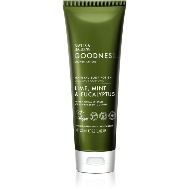 Baylis & Harding Goodness Awaken Senses освежаващ пилинг за тяло аромати Lime, Mint & Eucalyptus