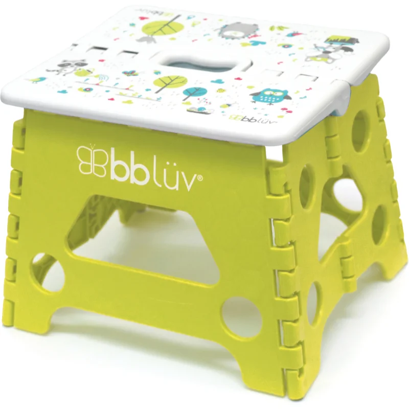 BBLÜV Stëp сгъваемо столче за деца 22 x 18 x 18,2cm Lime 18m+ - За деца - Сравни цени от 1 магазин с безплатна доставка
