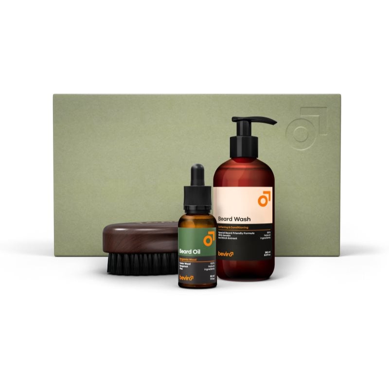 Beviro Bergamia Wood Beard Care Kit подаръчен комплект за брадата