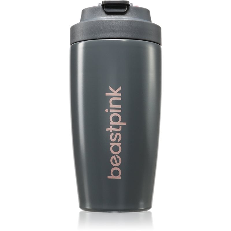 BeastPink Thermo Mug термочаша със сламка боя Grey