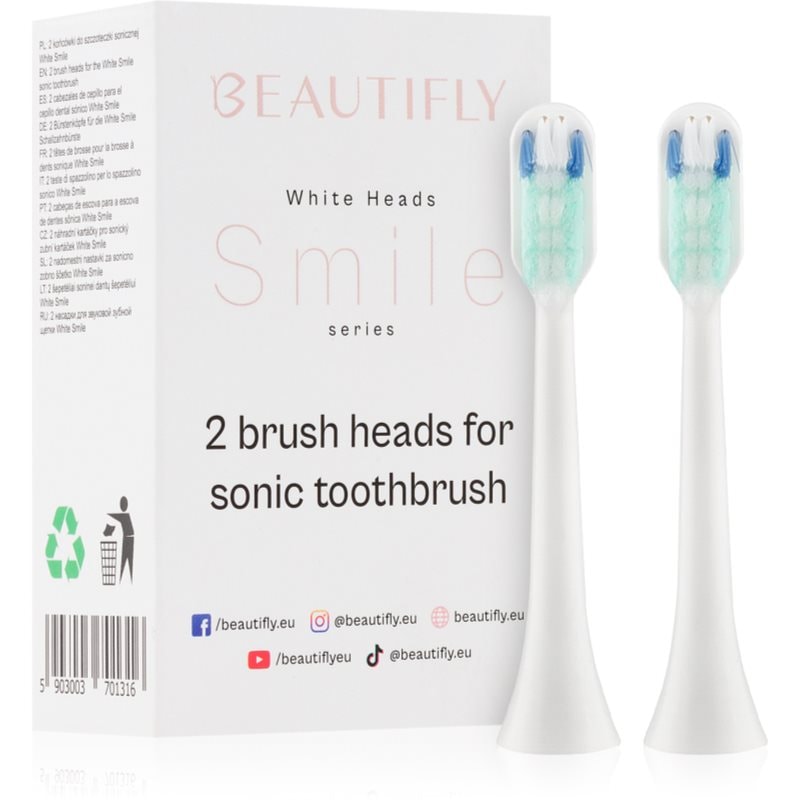 Beautifly Beautifly White Smile Toothbrush Tips резервни глави за четка за зъби 2 бр. - Унисекс парфюм - Сравни цени от 1 магазин с безплатна доставка