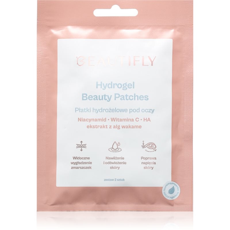 Beautifly Hydrogel eye patches стягащи възглавнички с гел за подочната зона 1 чифт