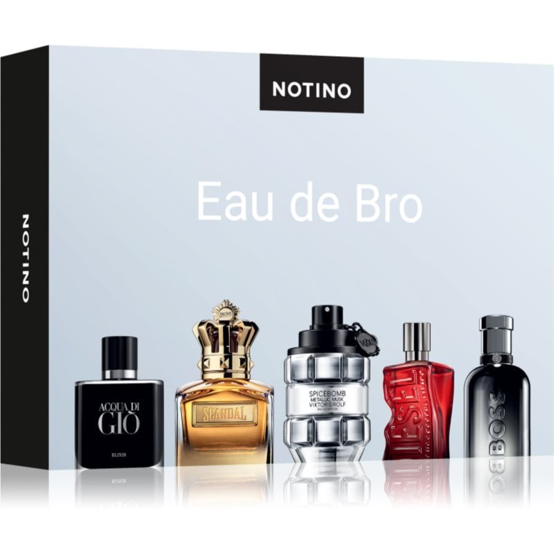 Beauty Discovery Box Notino Eau de Bro Jean Paul Gaultier, Hugo Boss, Armani, Diesel, Viktor & Rolf за мъже