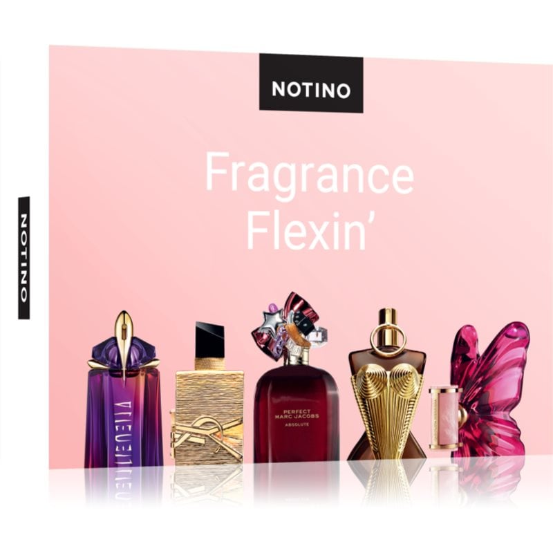 Beauty Discovery Box Notino Fragrance Flexin’ Jean Paul Gaultier, CAROLINA HERRERA, Marc Jacobs, Yves Saint Laurent, Mugler за жени