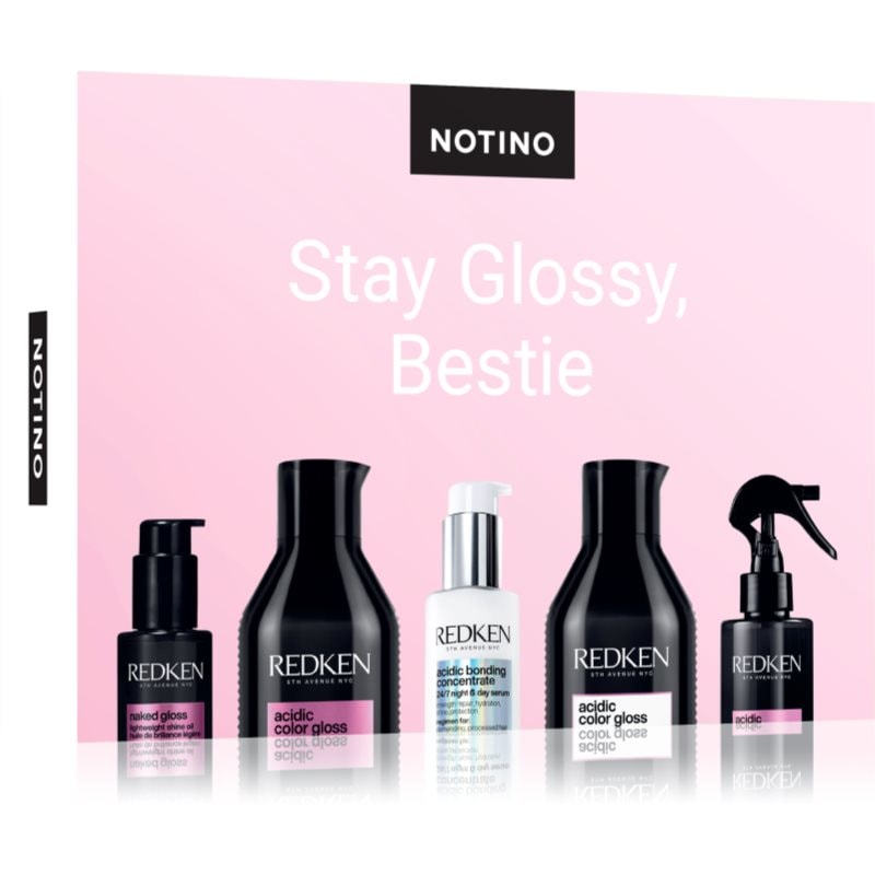 Beauty Discovery Box Notino Stay Glossy, Bestie (Redken) комплект за всички видове коса - Комплект - Сравни цени от 1 магазин с безплатна доставка
