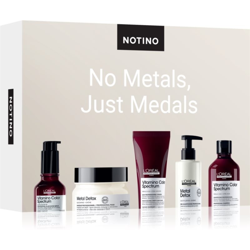 Beauty Discovery Box Notino No Metals, Just Medals комплект за всички видове коса - Комплект - Сравни цени от 1 магазин с безплатна доставка