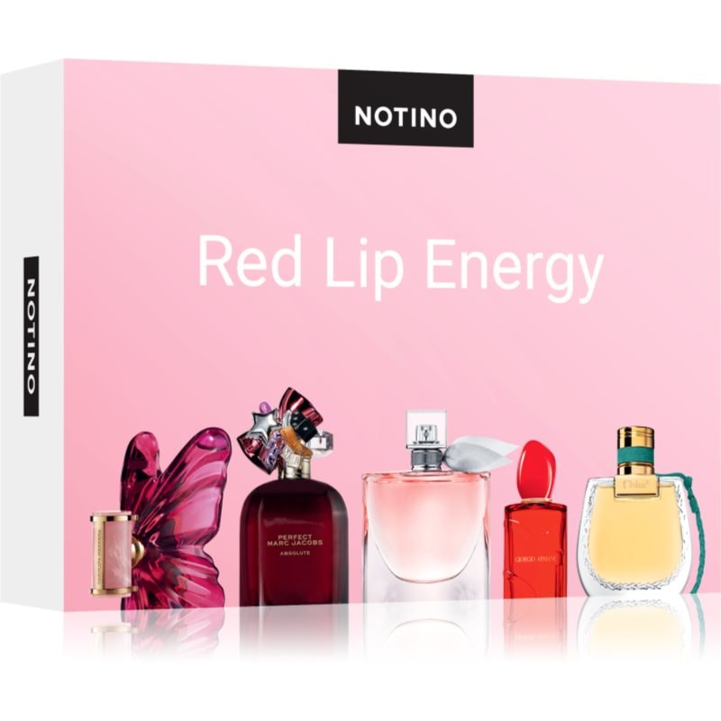 Beauty Beauty Discovery Box Notino Red Lip Energy CAROLINA HERRERA La Bomba, Marc Jacobs Perfect Absolute, Chloé Nomade Jardin d’Égypte, Lancôme La vie est b - Унисекс парфюм - Сравни цени от 1 магазин с безплатна доставка