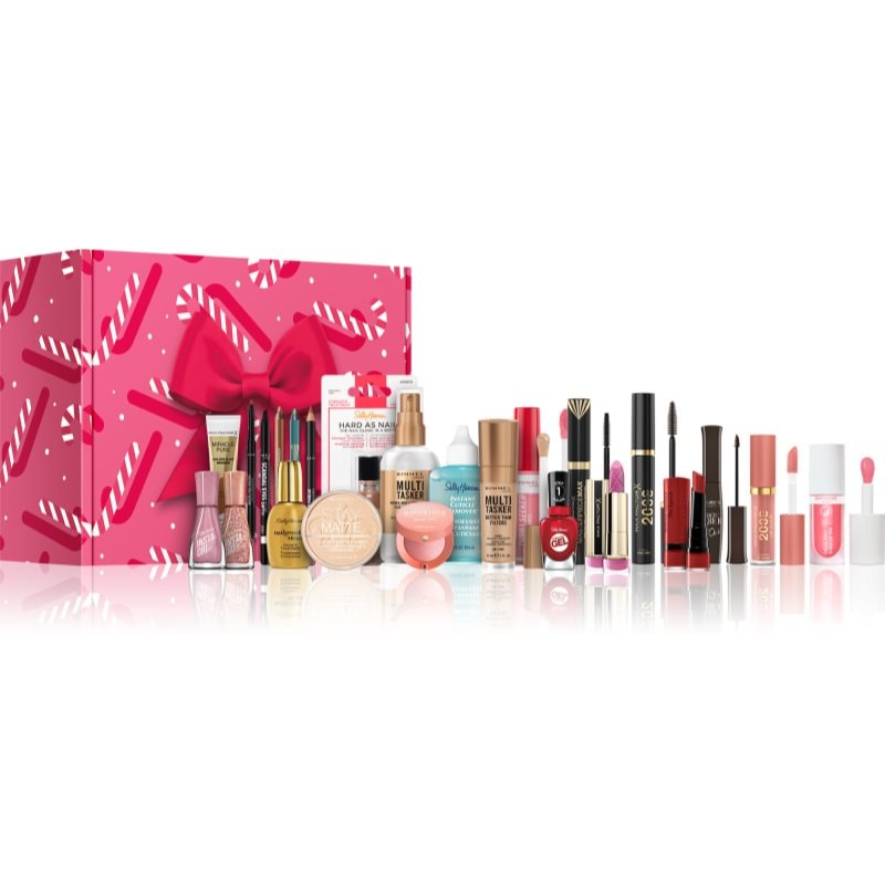 Rimmel Advent Calendar DIY Candy Glam (x Sally Hansen, Max Factor & Bourjois) коледен календар лимитирана версия - Комплект - Сравни цени от 1 магазин с безплатна доставка