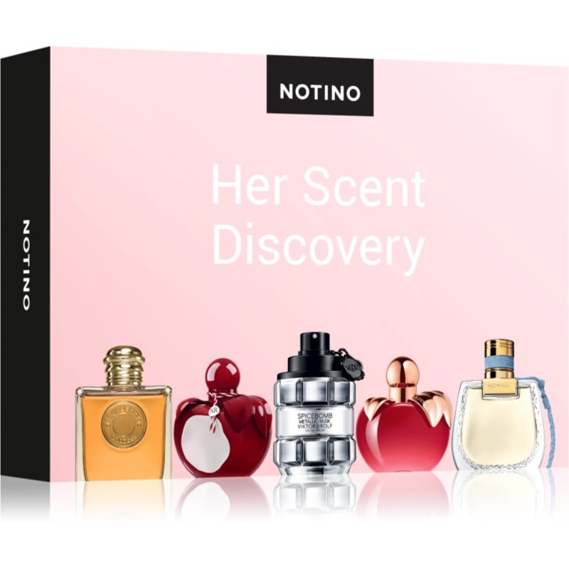 Beauty Discovery Box Notino Her Scent Discovery комплект унисекс - Комплект - Сравни цени от 1 магазин с безплатна доставка