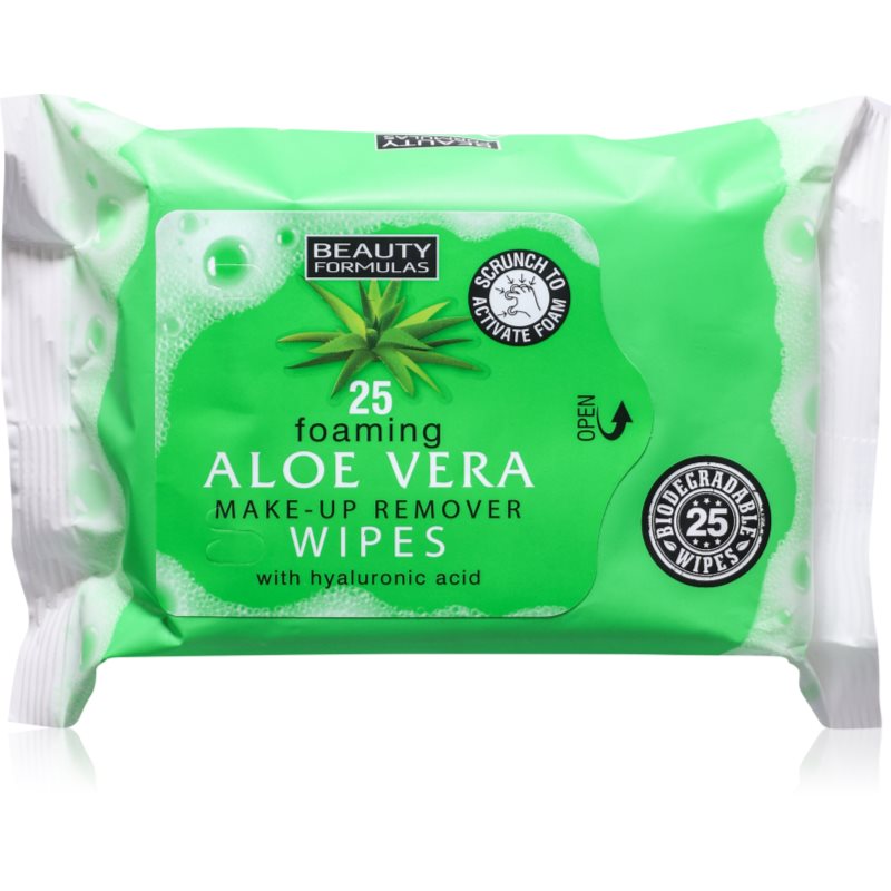 Beauty Formulas Aloe Vera мокри почистващи кърпички с хиалуронова киселина - Грижа за лице - Сравни цени от 1 магазин с безплатна доставка