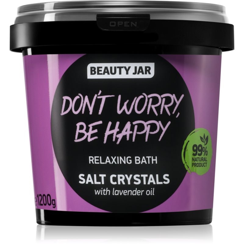 Beauty Jar Don't Worry, Be Happy сол за релаксираща вана с екстракт от лавандула - Грижа за тяло - Сравни цени от 1 магазин с безплатна доставка