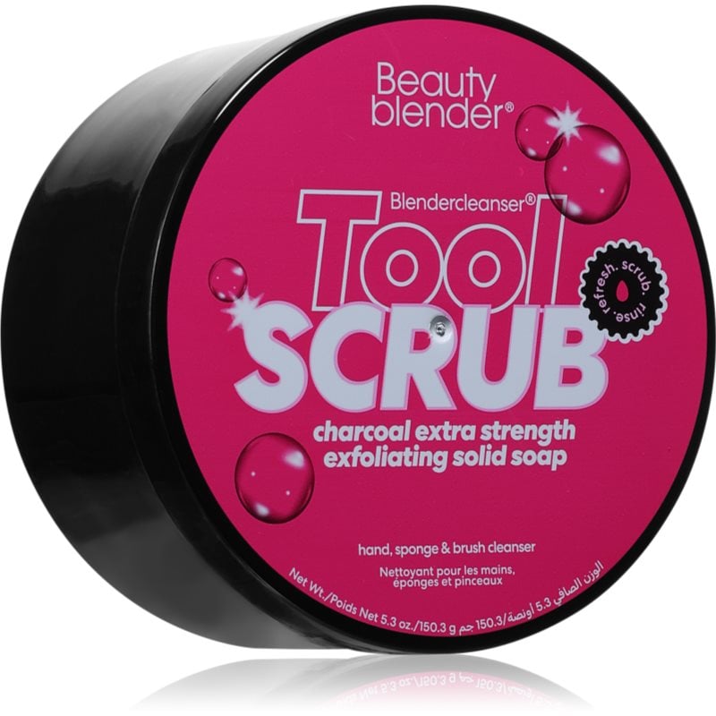beautyblender® Tool Scrub Charcoal Твърдо почистващо средство за гъби и четки за грим