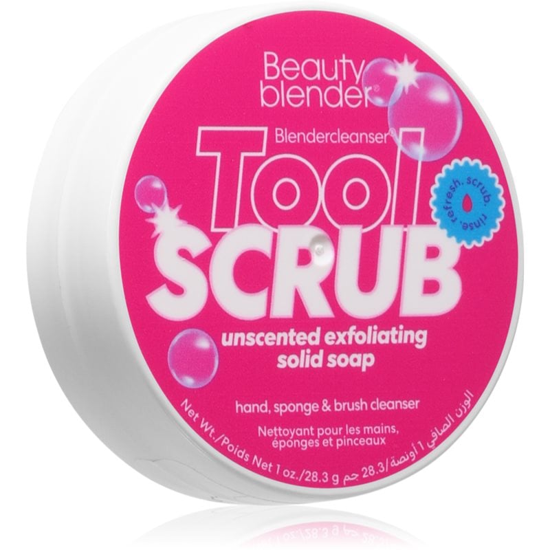 beautyblender® Tool Scrub Unscented Твърдо почистващо средство за гъби и четки за грим