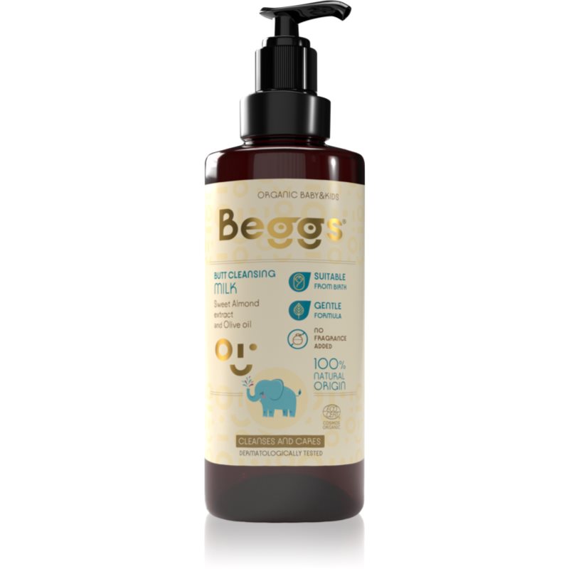 Beggs Organic Baby & Kids Butt Cleansing Milk почистващо мляко за бебета и деца - Грижа за тяло - Сравни цени от 1 магазин с безплатна доставка