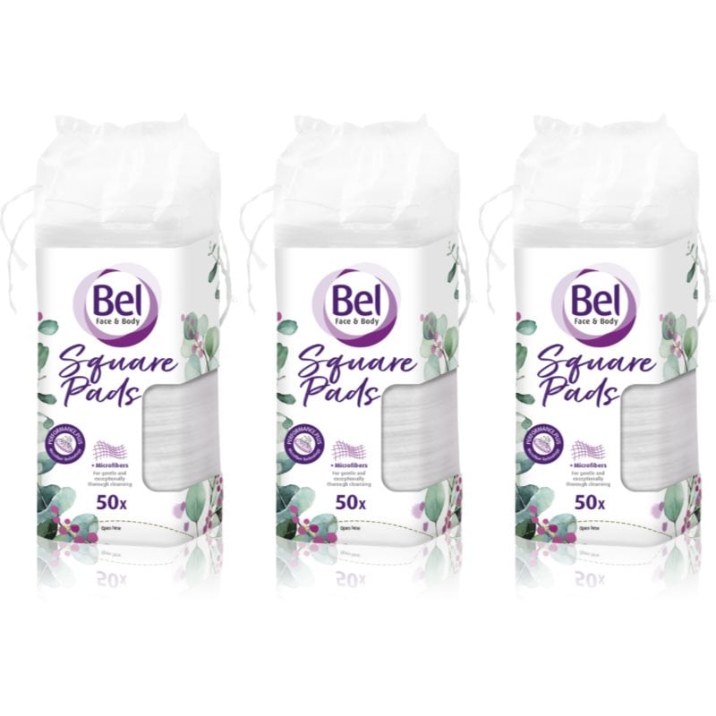 Bel Face & Body Square Pads тампони за почистване на грим изгодна опаковка