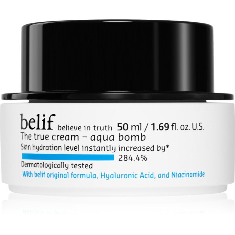 belif The True Cream Aqua Bomb дълко хидратиращ крем в дълчина с ниацинамид