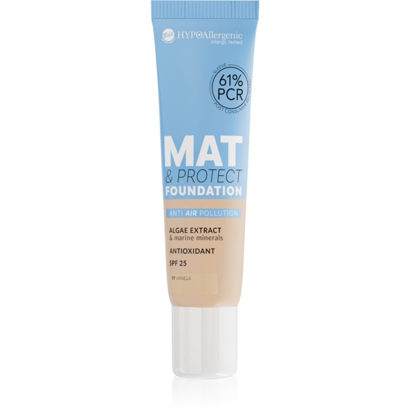 Bell Hypoallergenic Mat & Protect дълготраен матиращ фон дьо тен SPF 25 - Грим - Сравни цени от 1 магазин с безплатна доставка