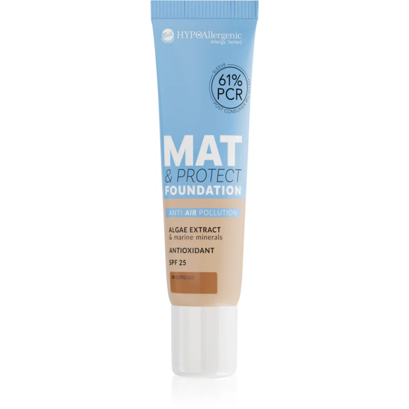 Bell Hypoallergenic Mat & Protect дълготраен матиращ фон дьо тен SPF 25