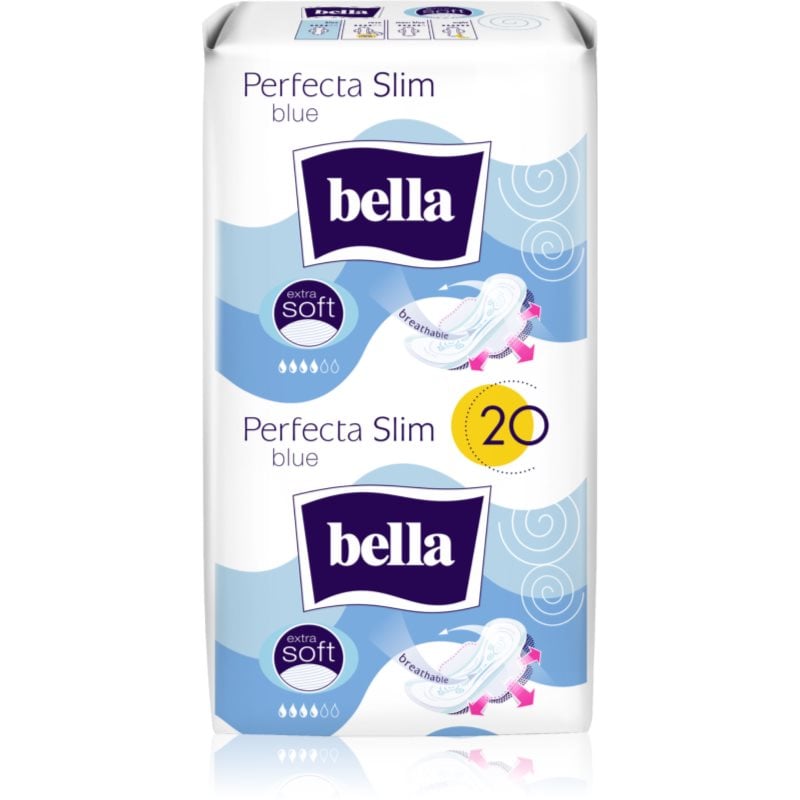BELLA Perfecta Slim Blue санитарни кърпи