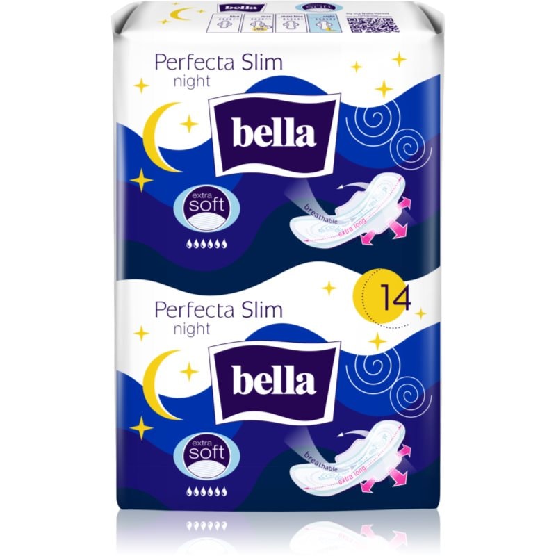 BELLA BELLA Perfecta Slim Night Extra Soft санитарни кърпи - Дамски парфюм - Сравни цени от 1 магазин с безплатна доставка