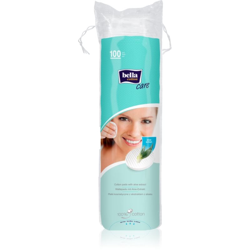 BELLA Cotton Care тампони за почистване на грим с алое вера