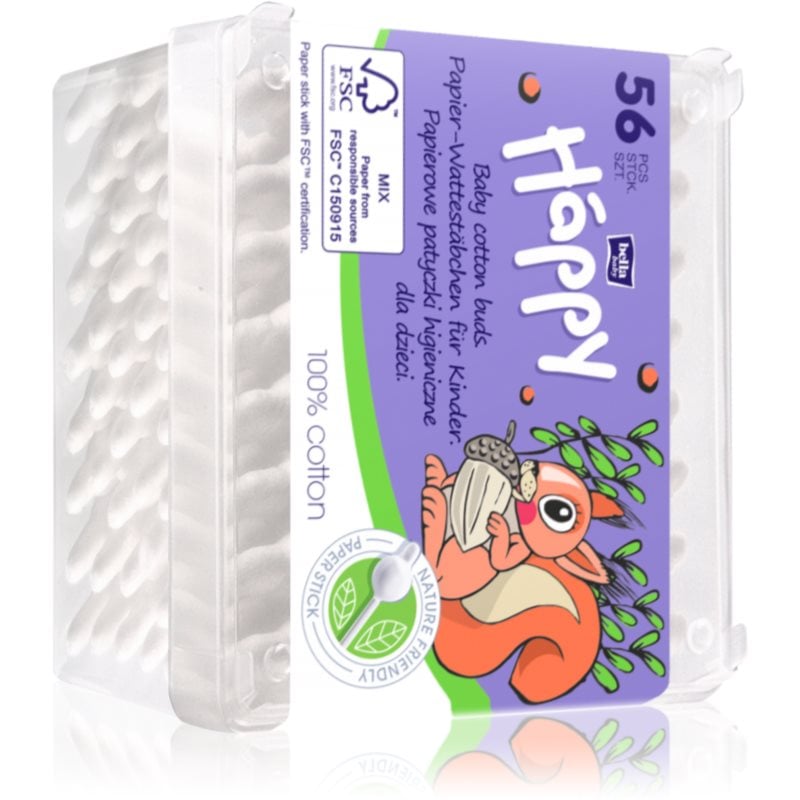 Bella Baby Happy 100% cotton клечки за уши за деца