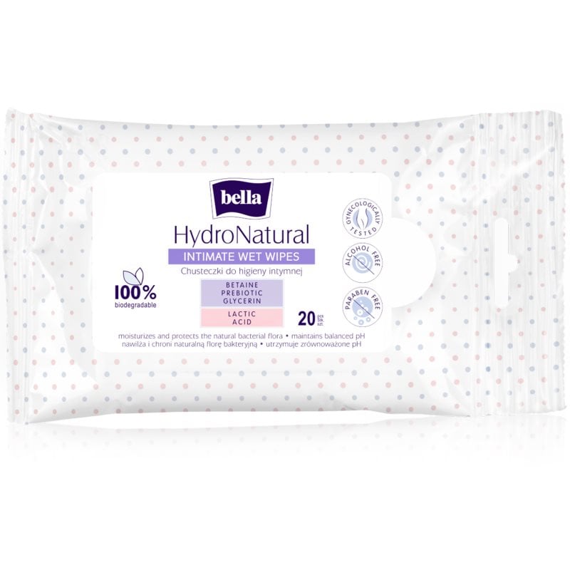 BELLA HydroNatural мокри кърпички за интимна хигиена