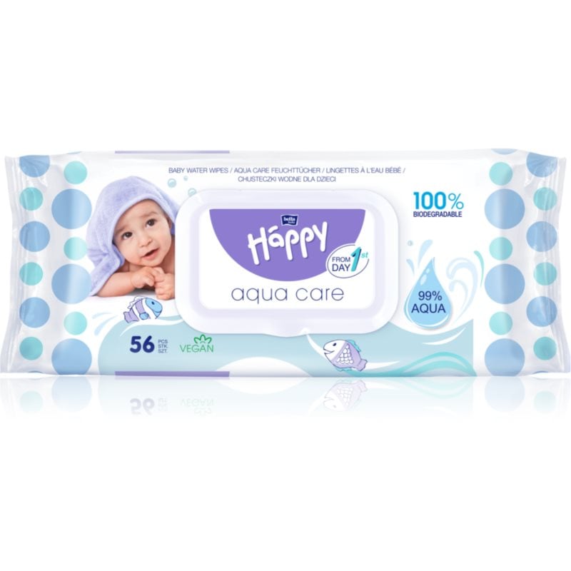 BELLA Baby Happy Aqua care мокри почистващи кърпички за деца
