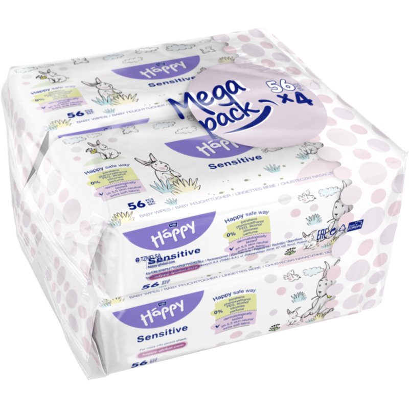 Bella Baby Happy Sensitive мокри почистващи кърпички за деца - За деца - Сравни цени от 1 магазин с безплатна доставка