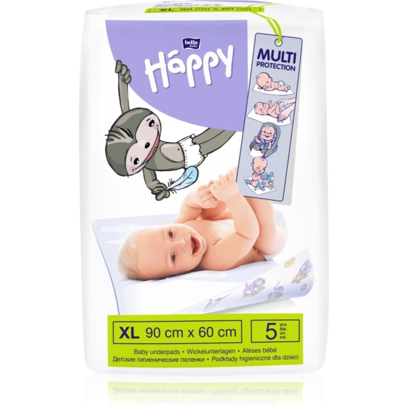 Bella Baby Happy Size XL еднократни подложки за смяна на пелените 90x60 cm - За деца - Сравни цени от 1 магазин с безплатна доставка