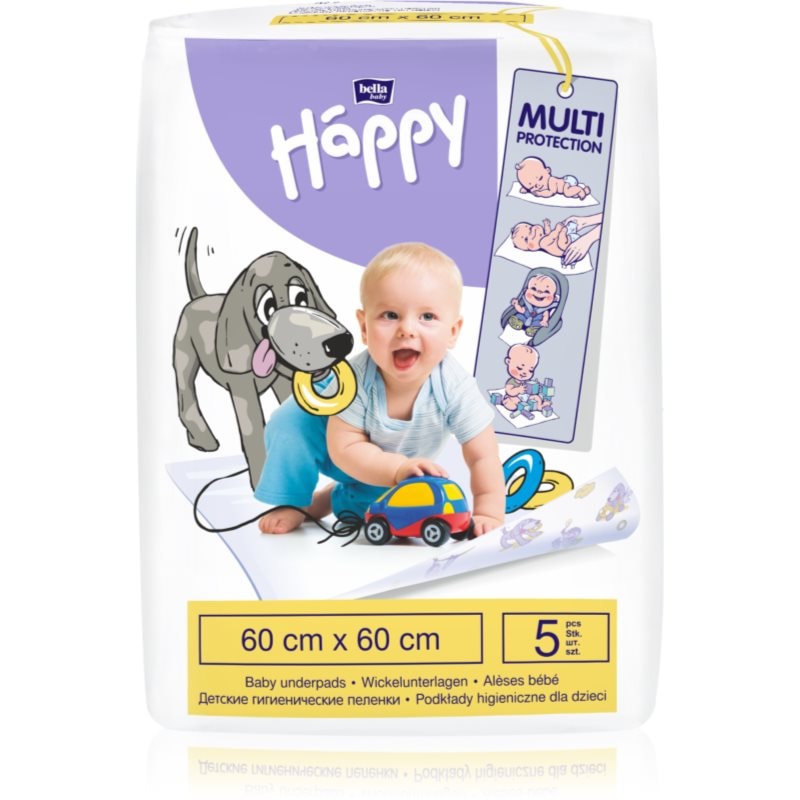 Bella Baby Happy SIze L еднократни подложки за смяна на пелените 60x60cm - За деца - Сравни цени от 1 магазин с безплатна доставка