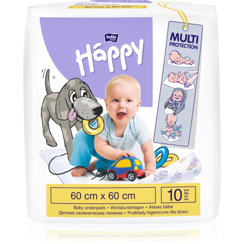 Bella Baby Happy SIze L еднократни подложки за смяна на пелените 60x60 cm - За деца - Сравни цени от 1 магазин с безплатна доставка