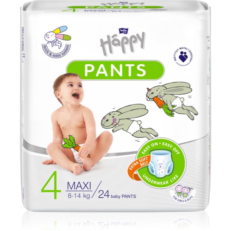 BELLA Baby Happy Pants Size 4 Maxi еднократни пелени гащички 8-14 kg