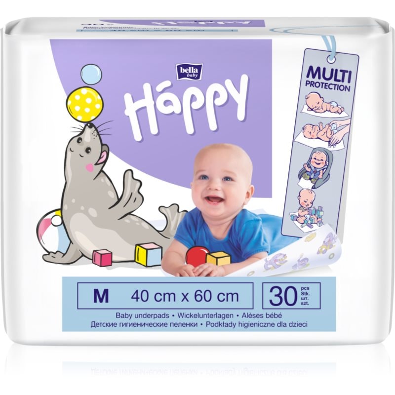 Bella Baby Happy SIze M еднократни подложки за смяна на пелените 40x60 cm - За деца - Сравни цени от 1 магазин с безплатна доставка