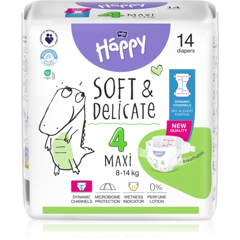 BELLA Baby Happy Soft & Delicate Size 4 Maxi еднократни пелени 8-14 kg - За деца - Сравни цени от 1 магазин с безплатна доставка
