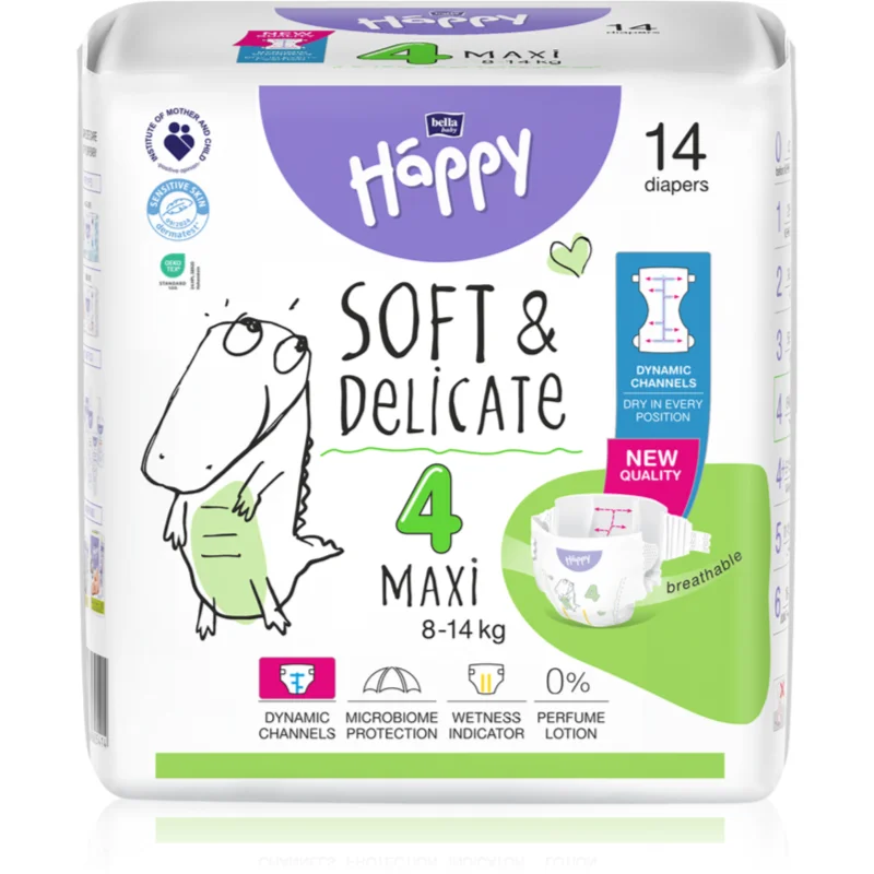 BELLA Baby Happy Soft & Delicate Size 4 Maxi еднократни пелени 8-14 kg - За деца - Сравни цени от 1 магазин с безплатна доставка