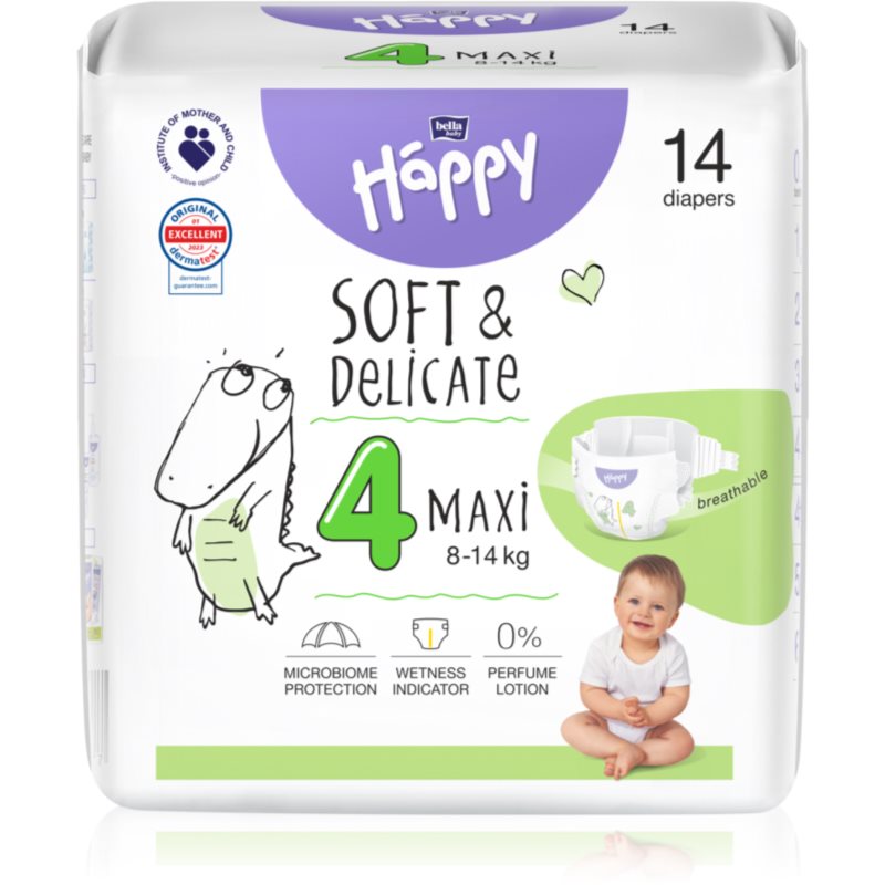 BELLA Baby Happy Soft & Delicate Size 4 Maxi еднократни пелени 8-14 kg - За деца - Сравни цени от 1 магазин с безплатна доставка