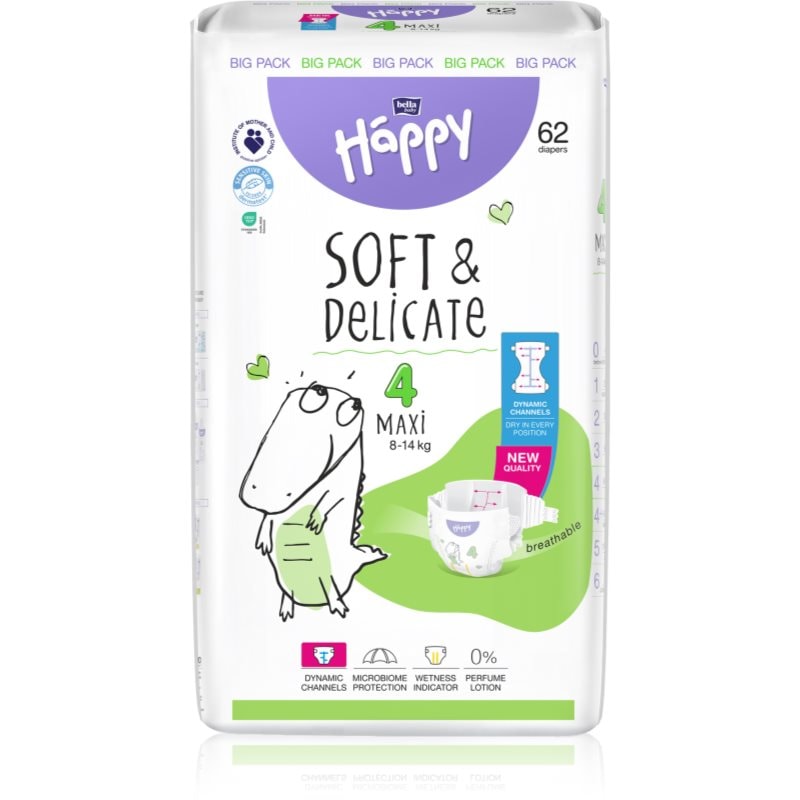 BELLA Baby Happy Soft & Delicate Size 4 Maxi еднократни пелени 8-14 kg - За деца - Сравни цени от 1 магазин с безплатна доставка