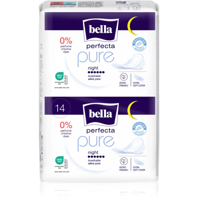 BELLA Perfecta Pure Night ултратънки дамски превръзки - Грижа за тяло - Сравни цени от 1 магазин с безплатна доставка