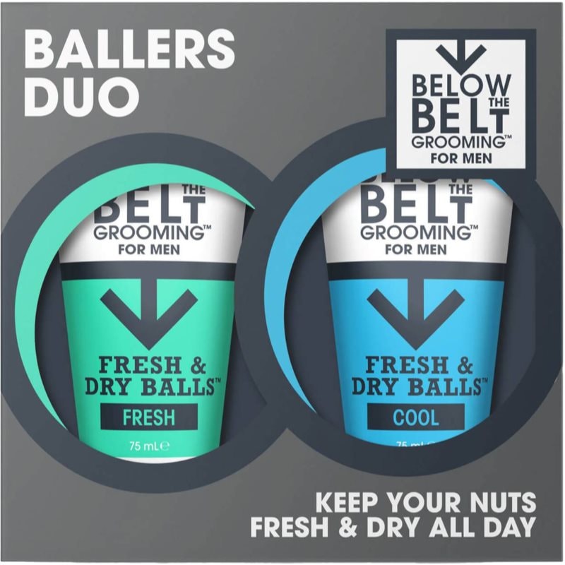 Below the Belt Grooming Fresh and Cool Ballers Duo подаръчен комплект за интимна хигиена - Комплект - Сравни цени от 1 магазин с безплатна доставка