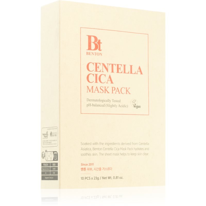 Benton Goodbye Redness Centella успокояваща платнена маска за проблемна кожа, акне - Грижа за лице - Сравни цени от 1 магазин с безплатна доставка