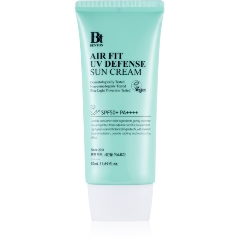 Benton Air Fit UV Defense успокояваща защитна емулсия SPF 50+ - Грижа за тяло - Сравни цени от 1 магазин с безплатна доставка