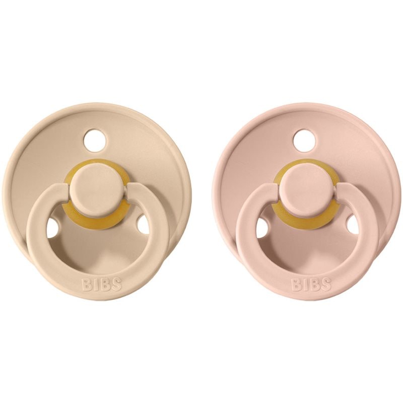 BIBS Colour Natural Rubber Size 1: 0+ months биберон Vanilla / Blush - За деца - Сравни цени от 1 магазин с безплатна доставка