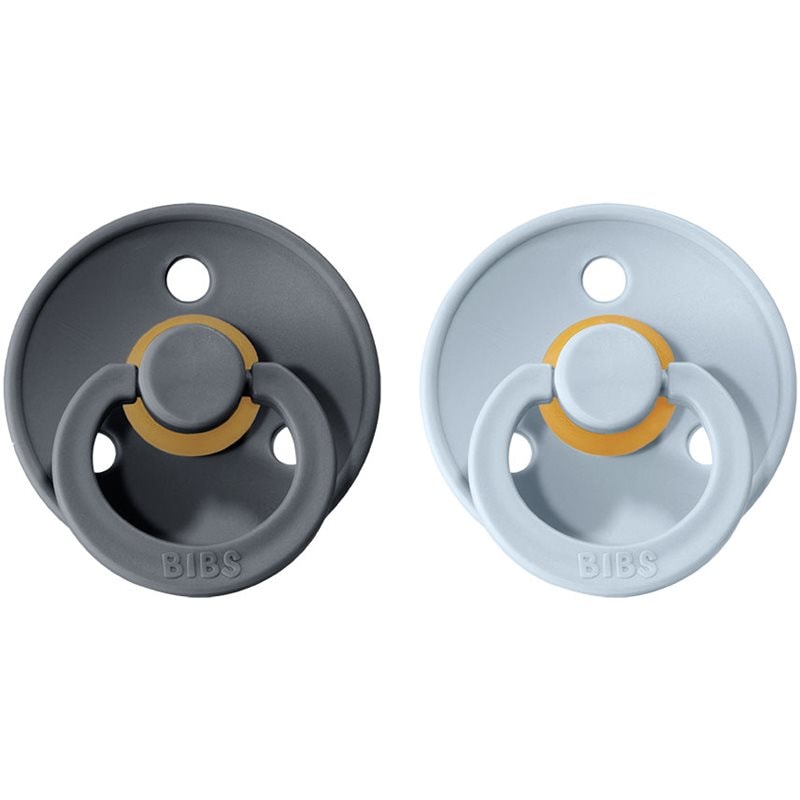 BIBS Colour Natural Rubber Size 1: 0+ months биберон Iron / Baby Blue - За деца - Сравни цени от 1 магазин с безплатна доставка