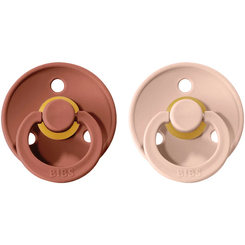 BIBS Colour Natural Rubber Size 2: 6+ months биберон Woodchuck / Blush - За деца - Сравни цени от 1 магазин с безплатна доставка