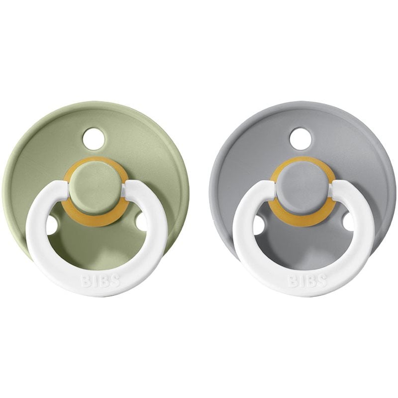 BIBS Colour Natural Rubber Size 2: 6+ months биберон Sage Night / Cloud Night
