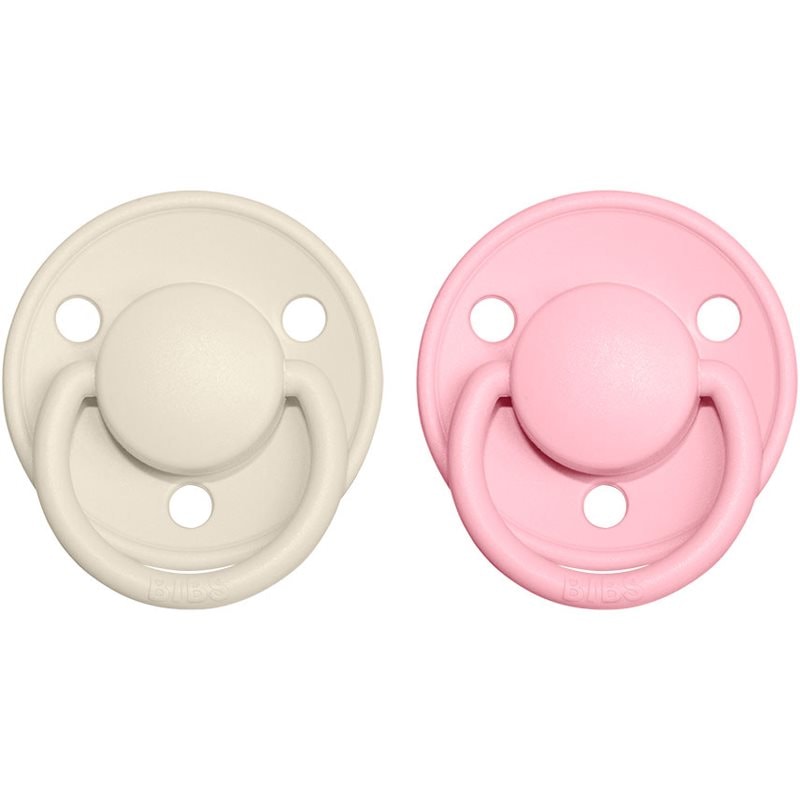 BIBS De Lux Natural Rubber Size 1: 0+ months биберон Ivory / Baby Pink - За деца - Сравни цени от 1 магазин с безплатна доставка